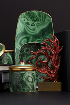 Malachite Candle