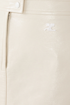 Reedition Vinyl Mini Skirt
