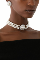 Small Crystal Pearl Earrings