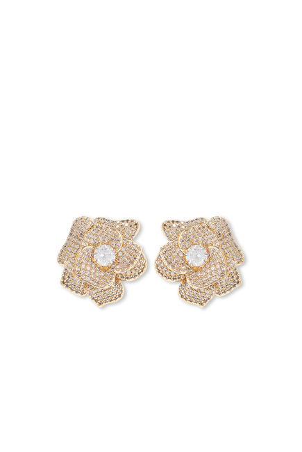 Crystal Flower Earrings