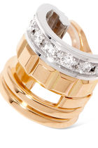 Quatre Radiant Edition Single Clip Earring, Paved With Diamonds