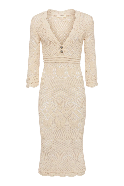 Dovie Pointelle Knit Dress