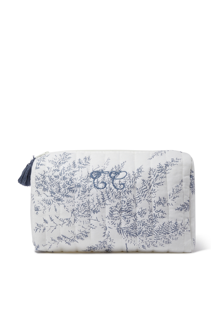 Embroidered Toiletry Bag