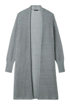 Organic Linen Cotton Cord Long Cardigan