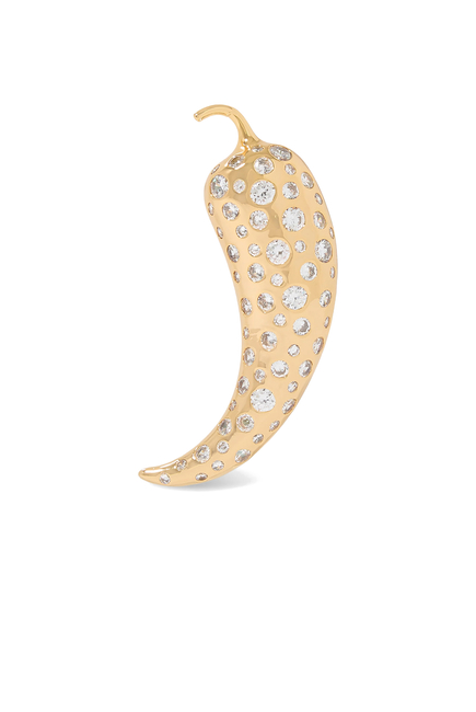 Hot Pepper Design Brooch
