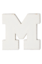 Kids 3" Chenille Sparkle ‘M’ Letter Patch