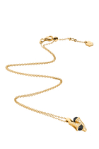 Cleo Huggie Pendant, 18k Yellow Gold with Black Onyx & Diamonds