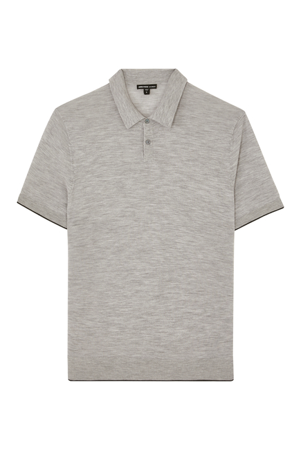 Ultrafine Cashmere Tipped Polo