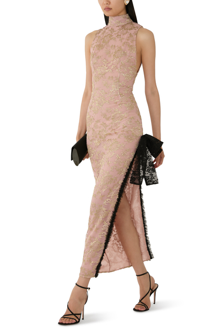 High Neck Lace Dress