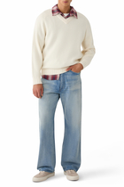 Selvedge Faded Light Denim Pants
