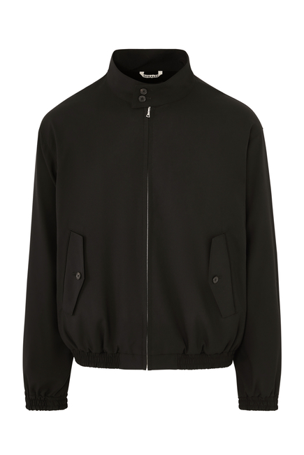 Super Fine Tropical Wool Zip Blouson
