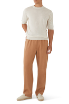 Slim-Fit Cotton and Linen T-Shirt