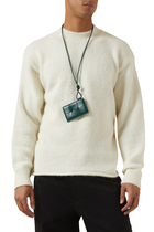Intrecciato Badge Holder