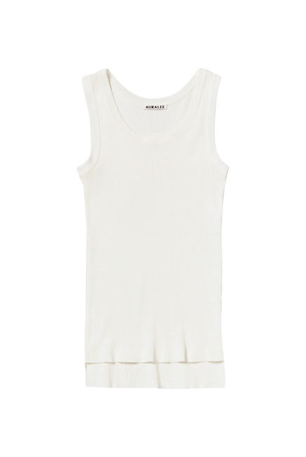  Cotton High Gauge Rib Knit Tank Top
