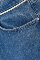 Denim Block Pants
