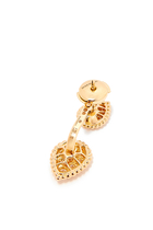 Serpent Bohème Double Motif Diamond Single Stud Earring