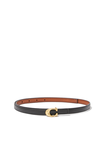 Sculpted C Buckle Cut To Size Reversible Belt