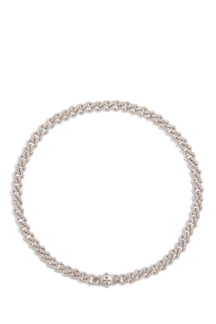 Flourish Chain Necklace, Sterling Silver