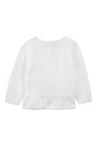 Kids Rose Embroidered Cardigan