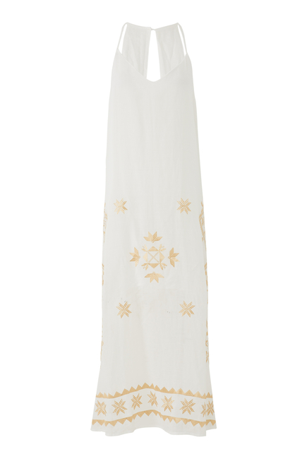 Keyhole Back Midi Dress