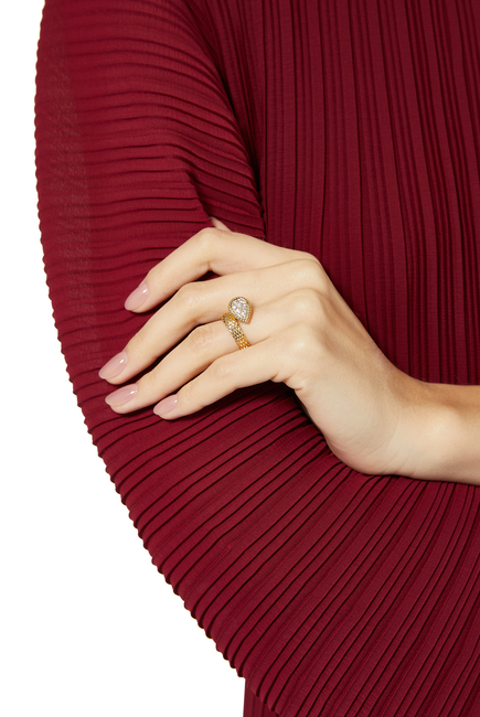 Serpent Bohème Ring, 18k Yellow Gold & Diamonds