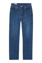 All-Over Logo Denim Pants
