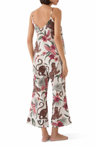 Leopard Cami Top and Wide-Leg Trousers Set