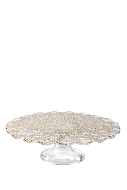 Special Gold Cake Plate