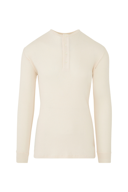 Organic Soft Rib Henley T-Shirt