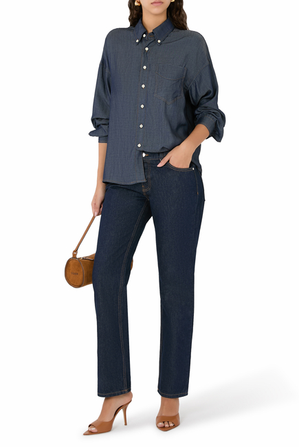 Low Rise Slim-Fit Jeans