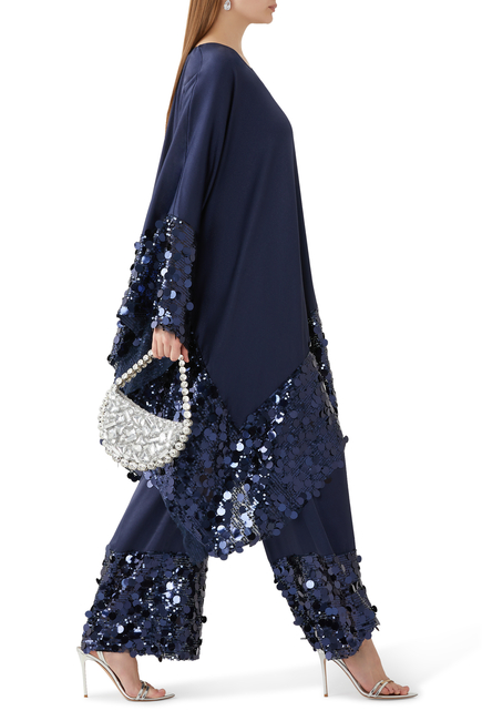 Dreamy Sequin Trim Kaftan