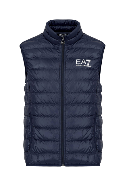 EA7 Logo Puffer Vest