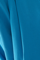 Asymmetrical Cape Sleeve Mini Dress