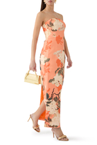 Rayna Printed Bustier Maxi Dress