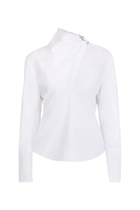 Scarf Poplin Blouse