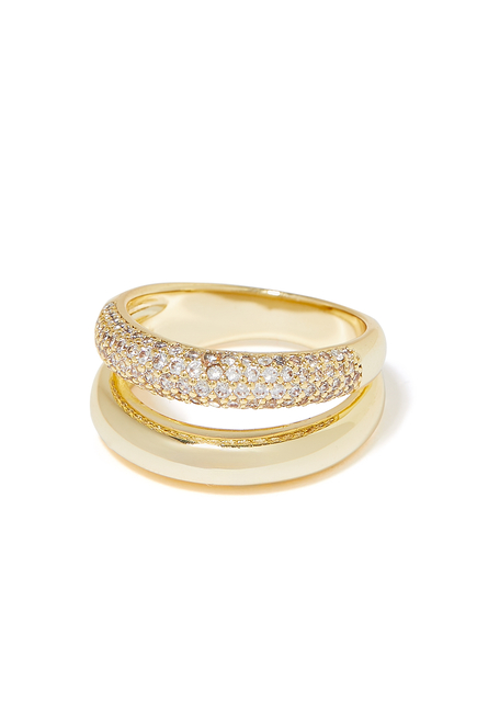 Double Pave Ring
