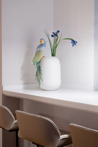 Macaw Bird Vase