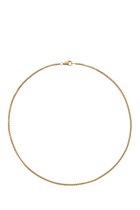 Box Chain Necklace, 18K Yellow Gold