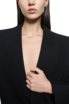  Quatre Grosgrain Pendant Necklace, 18k Yellow Gold