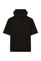Oversized Jersey Hooded Sweatshirt