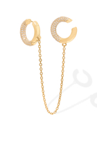 Encrusted Mini Loophole Earring