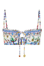 Tiles Darls Ruched Underwire Bra With Tie