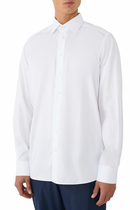 Solid Paisley Effect Shirt