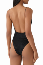 Glazed Lumiere Lurex Bead Swimsuit