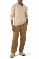 Teo Cotton-Cashmere Polo