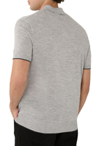 Ultrafine Cashmere Tipped Polo
