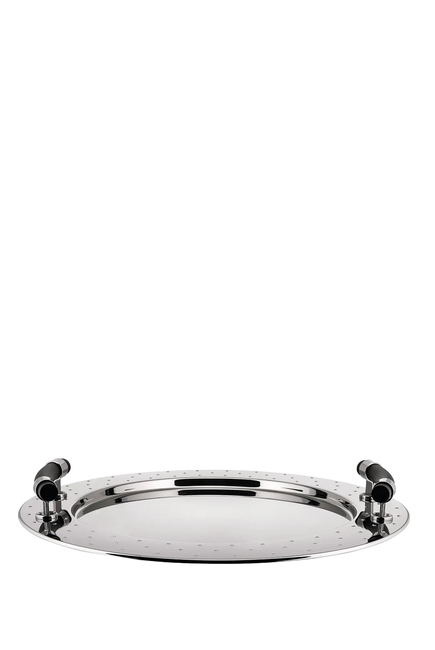 Round Tray with Handles