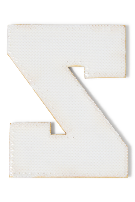Kids Chenille Sparkle Letter Z Patch