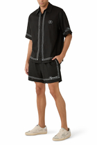 Logo Border Shorts