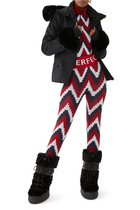 Chevron Jacquard Leggings